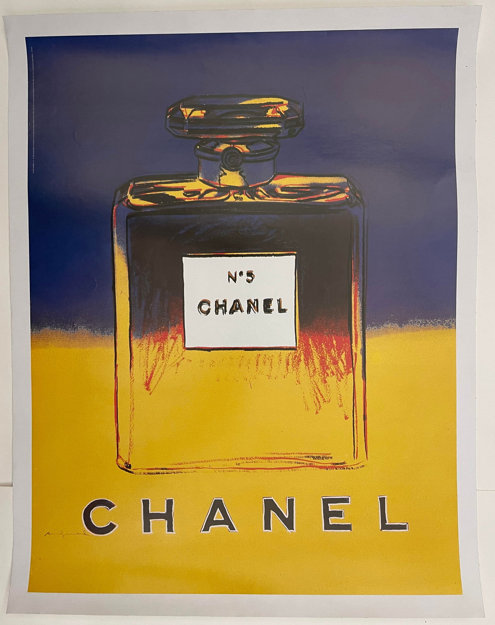 Andy Warhol Chanel No 5, authorised poster printed in USA 1997 - 72 x 56 cm with Gallery Certificate (1 of 1)