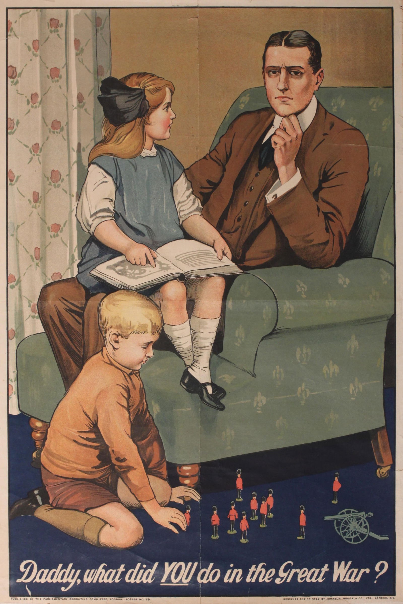 Savile Lumley (1876-1960) Daddy, what did YOU do in the Great War ?, original PRC poster No 79 (1 of 1)