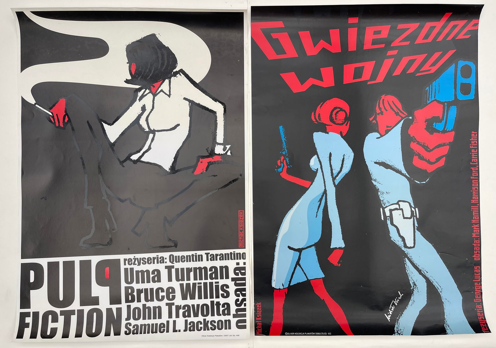 Michal Ksillek (b. 1974) two different Pulp Fiction, and Gwiezdne Wojny Star Wars, original posters (1 of 1)