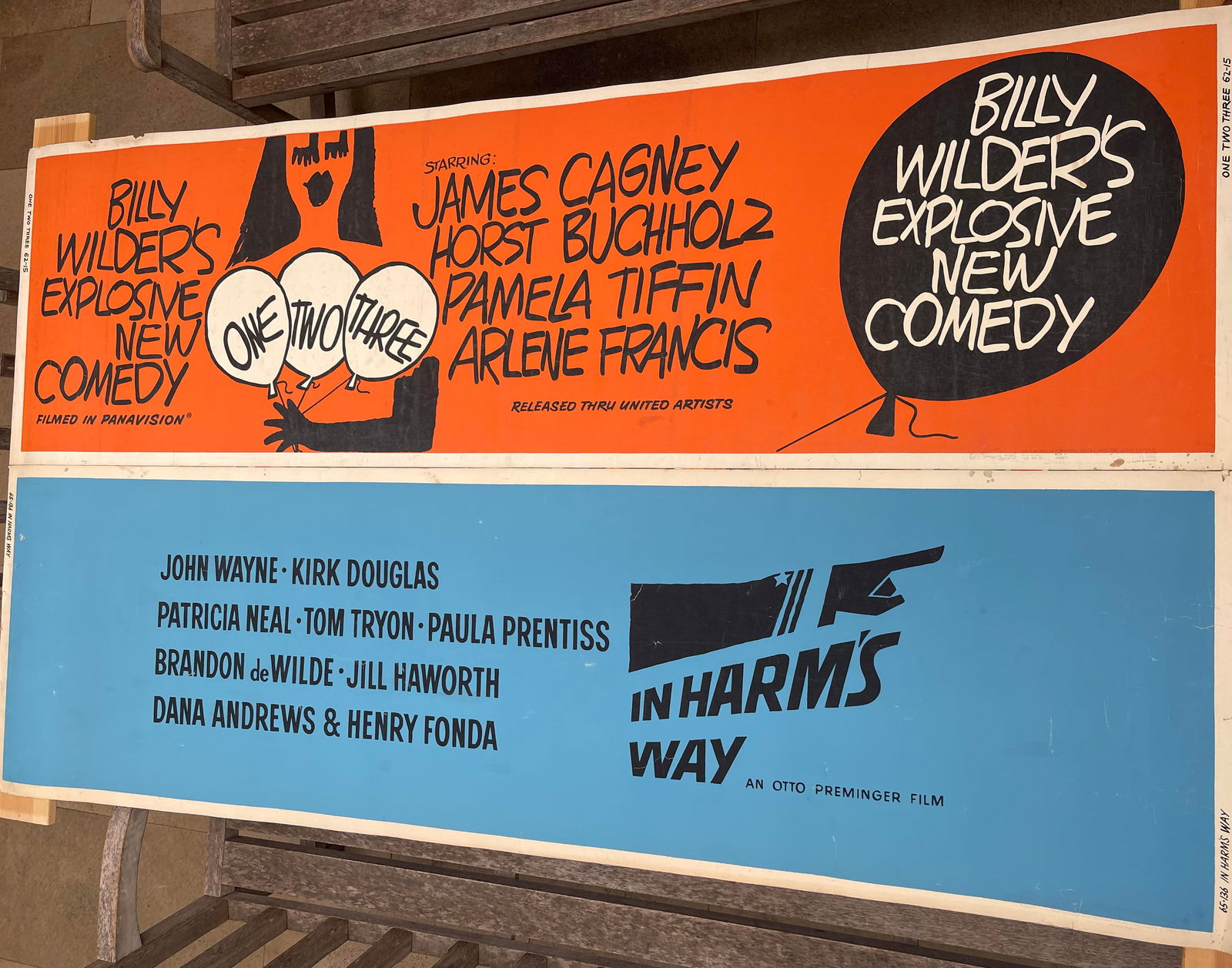 Billy Wilder's One Two Three James Gagney, original movie poster screen printed in the USA 1965 - (1 of 1)