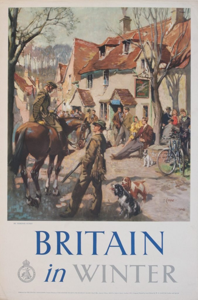 Cuneo (Terence 1907-1996) Britain in Winter, origin: Cuneo (Terence 1907-1996) Britain in Winter, original poster printed for The Travel Association by W S Cowell - 76 x 51 cm
