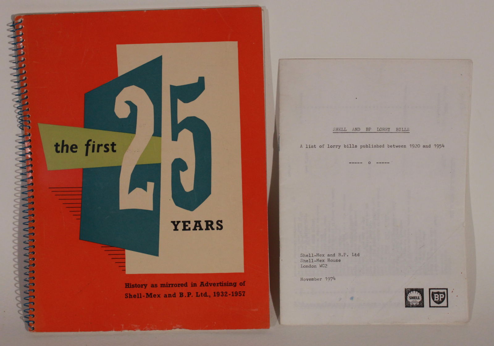 The First  25 Years, History as mirrored in Advertising of Shell-Mex and B.P. Ltd. 1932-1957, first (1 of 1)