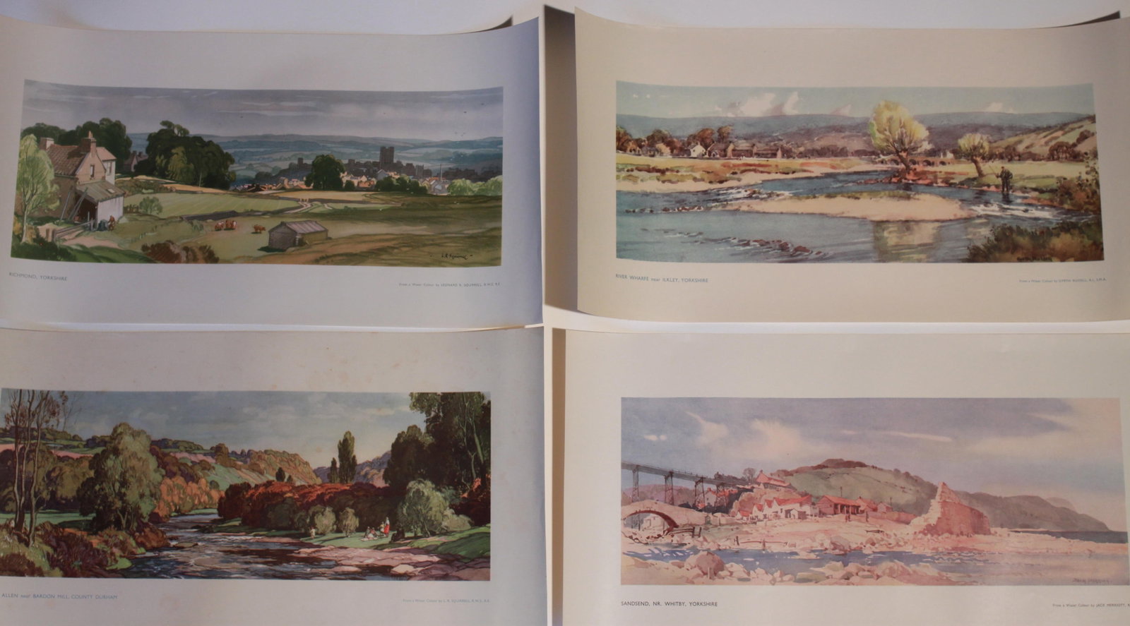 Carriage prints, 4 No. Yorkshire and Co Durham area by Sherwin, Merriott, Russell and Squirrell (4): Carriage prints, 4 No. Yorkshire and Co Durham area by Sherwin, Merriott, Russell and Squirrell (4) Duplicates to previous lot