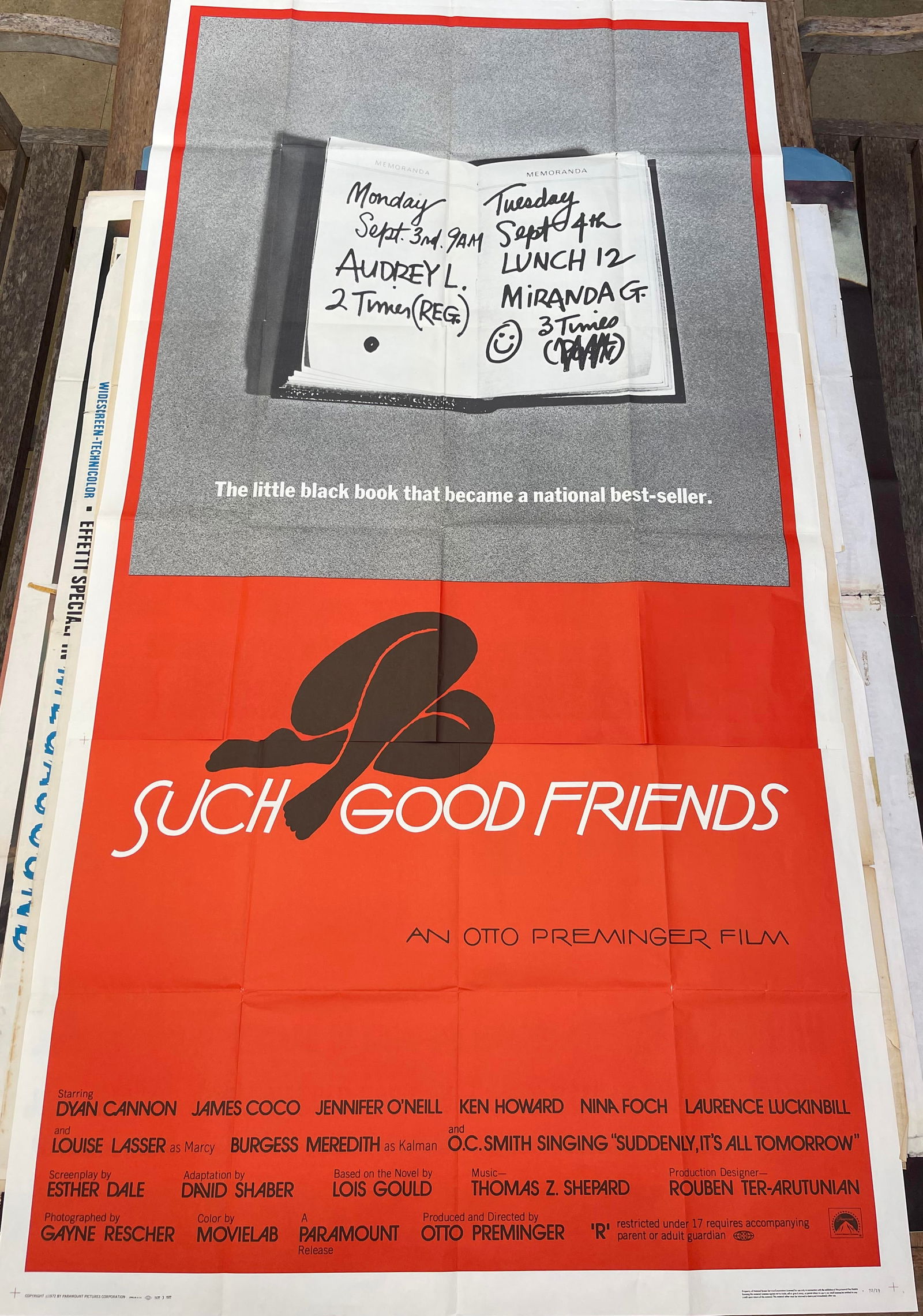Otto Preminger Such Good Friends, original movie poster printed on two sheets in the USA 1972  - 202 (1 of 1)