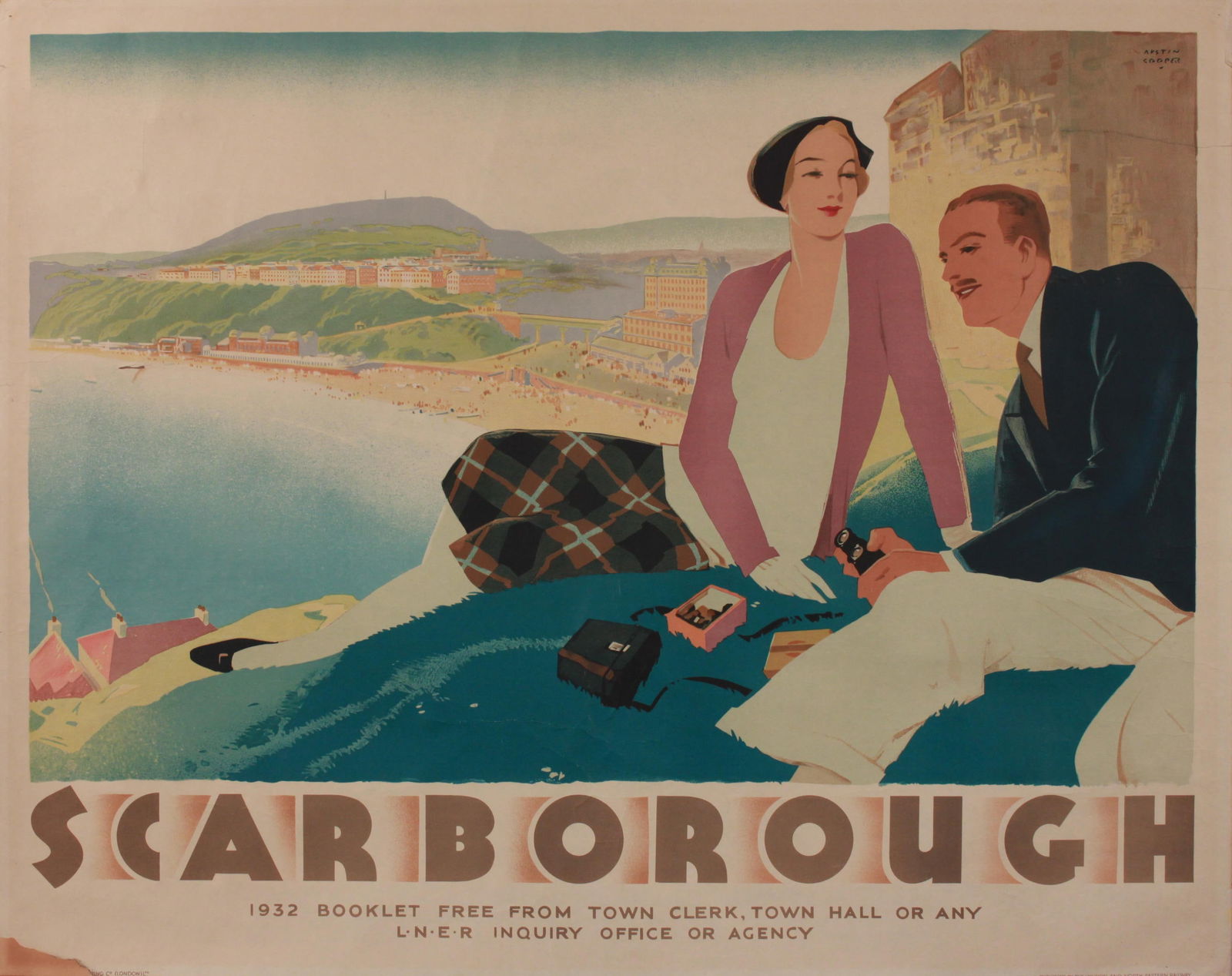 Austin Cooper (1890-1964) Scarborough, original poster printed for LNER by S C Allen c. 1935 -102 x (1 of 1)