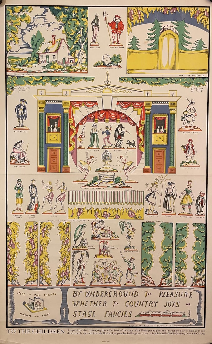 Albert Rutherson (1881-1953) and C Lovat Fraser (1890-1921) By Underground for Pleasure or whether (1 of 1)