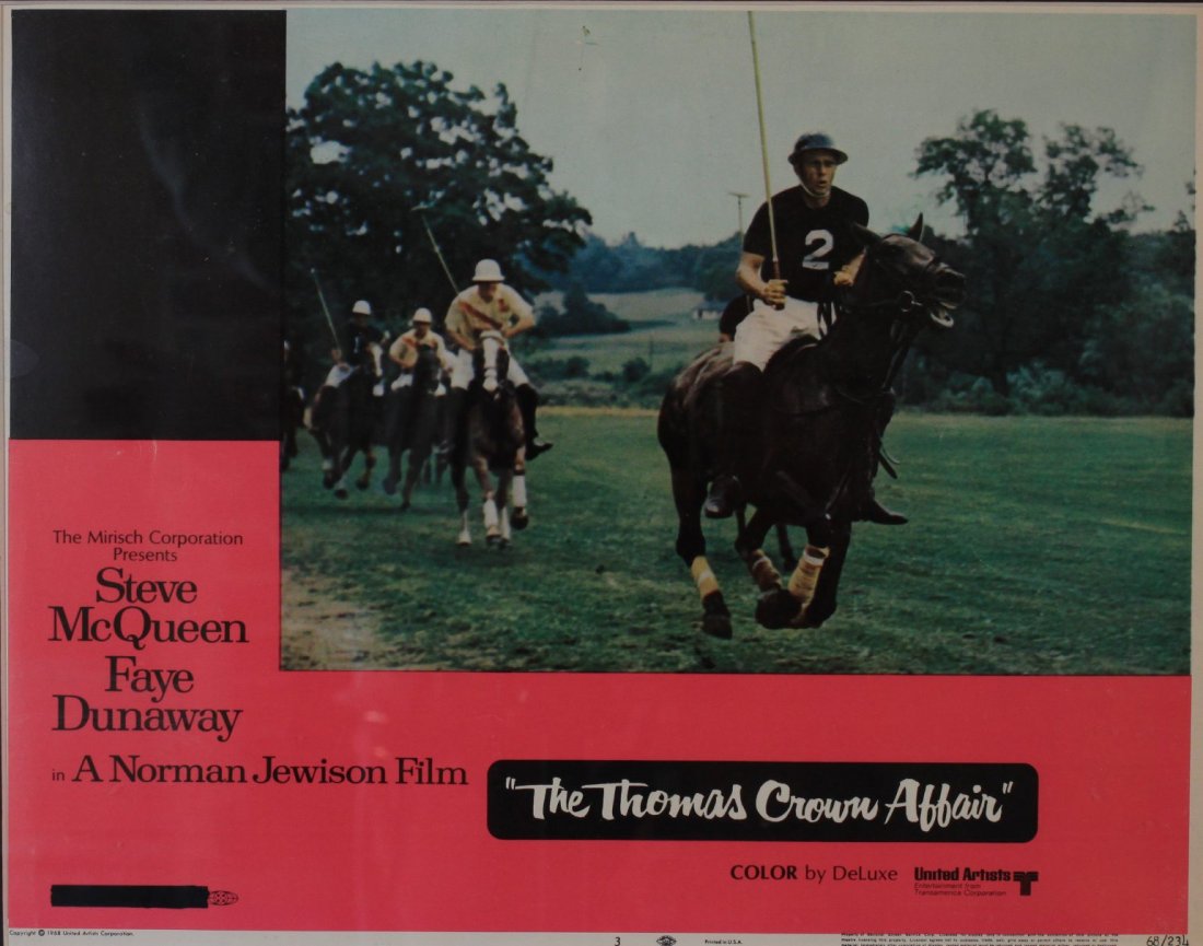 Movie Lobby Card |The Thomas Crown Affair| starring: Movie Lobby Card |The Thomas Crown Affair| starring Steve McQueen printed for United Artists 1960 - 28 x 35 cm