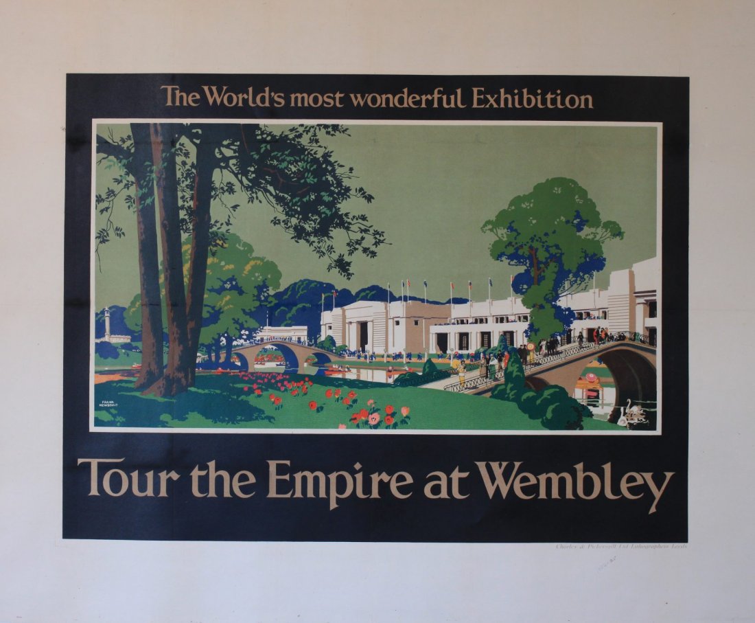 Frank Newbould (1887-1951) Tour the Empire at Wembley,: Frank Newbould (1887-1951) Tour the Empire at Wembley, original poster printed for the British Empire Exhibition by Chorley & Pickersgill 1924/5 - 102 x 127 cm