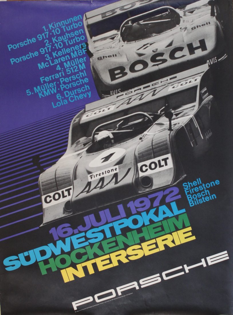 Porsche Factory Posters 1970-1986 (1 of 1)