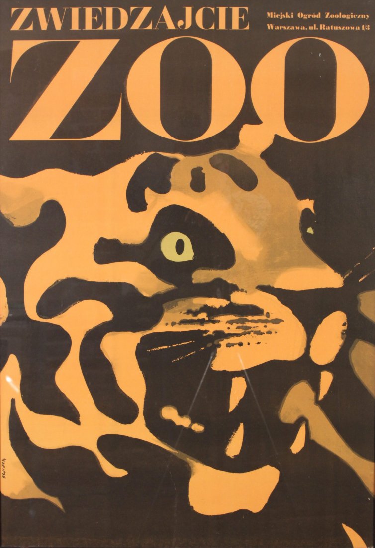 Vintage Posters: Swierzy Zwiedzajche Zoo Warsaw, printed 1970's - 97 x 67 cm