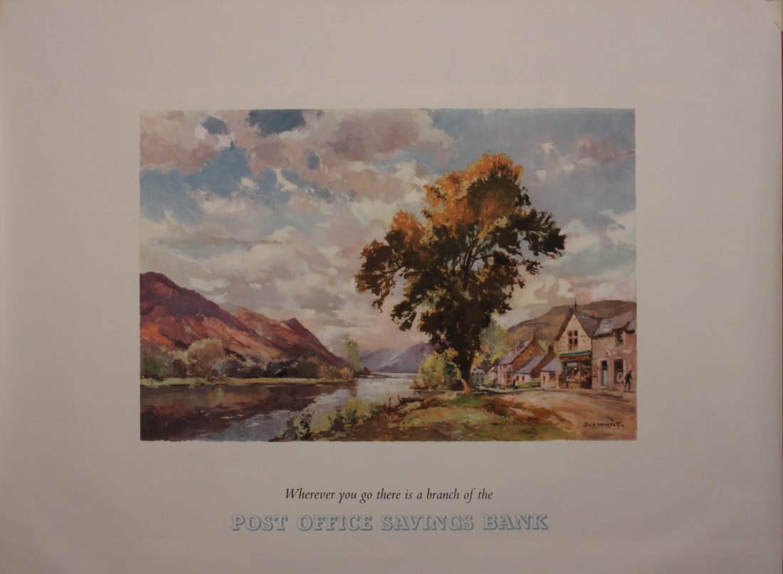 Vintage Posters: Jack Merriott (1901-1968) St Fillans Perthshire, original poster printed for the Post Office Savings Bank 1958 - 92 x 117 cm