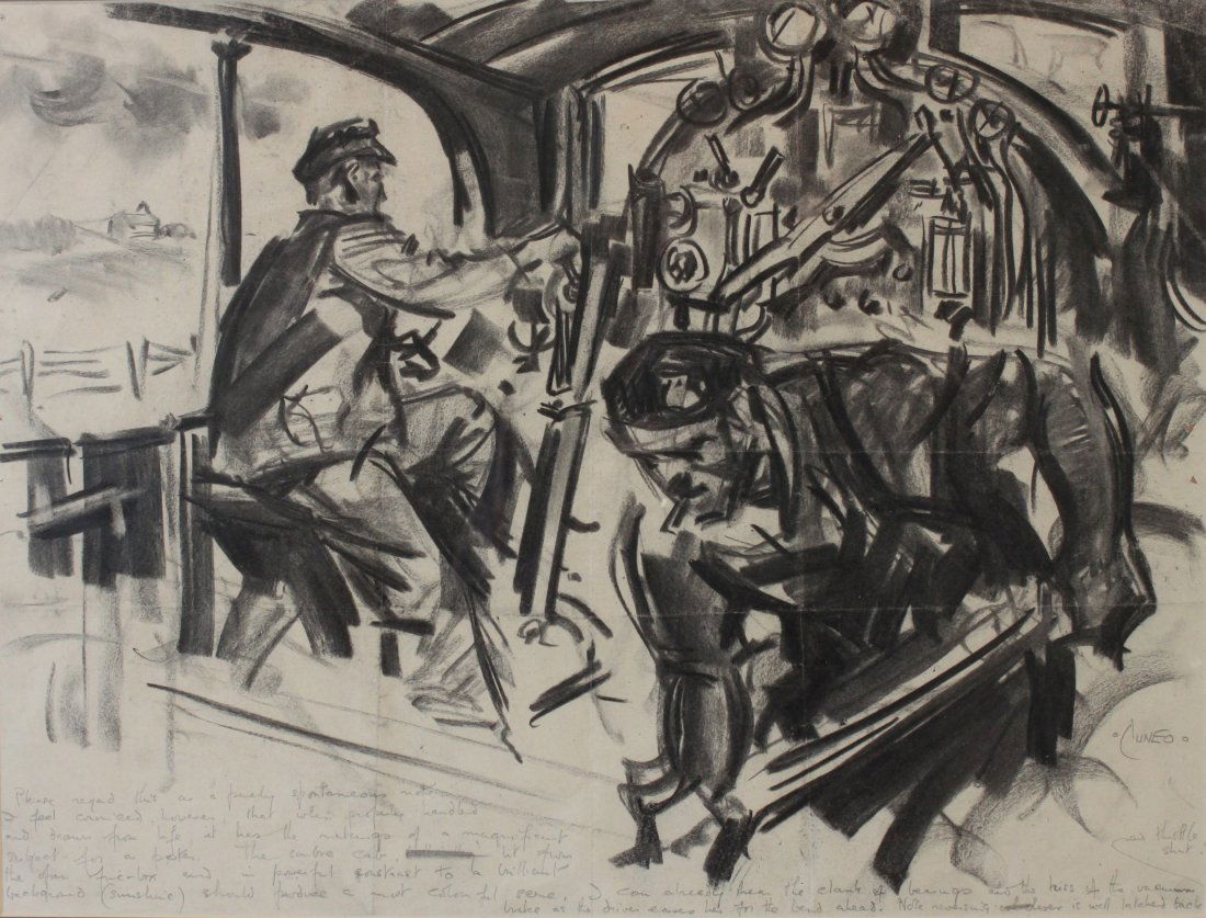 •Terence Cuneo (1907-1996) A proposed design for the (1 of 1)