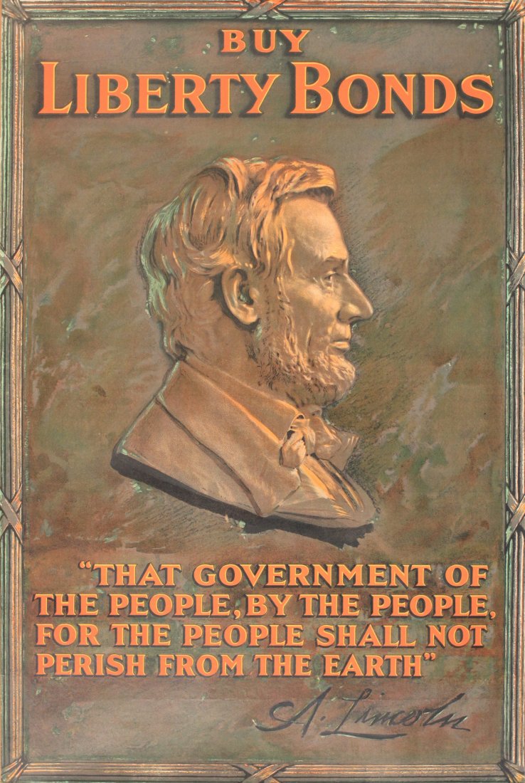 Anon Buy Liberty Bonds, A. Lincoln, original poster (1 of 1)