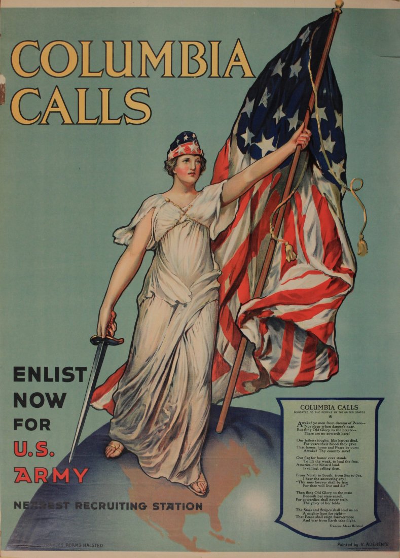 V Aderente Columia Calls Enlist Now for US Army, (1 of 1)
