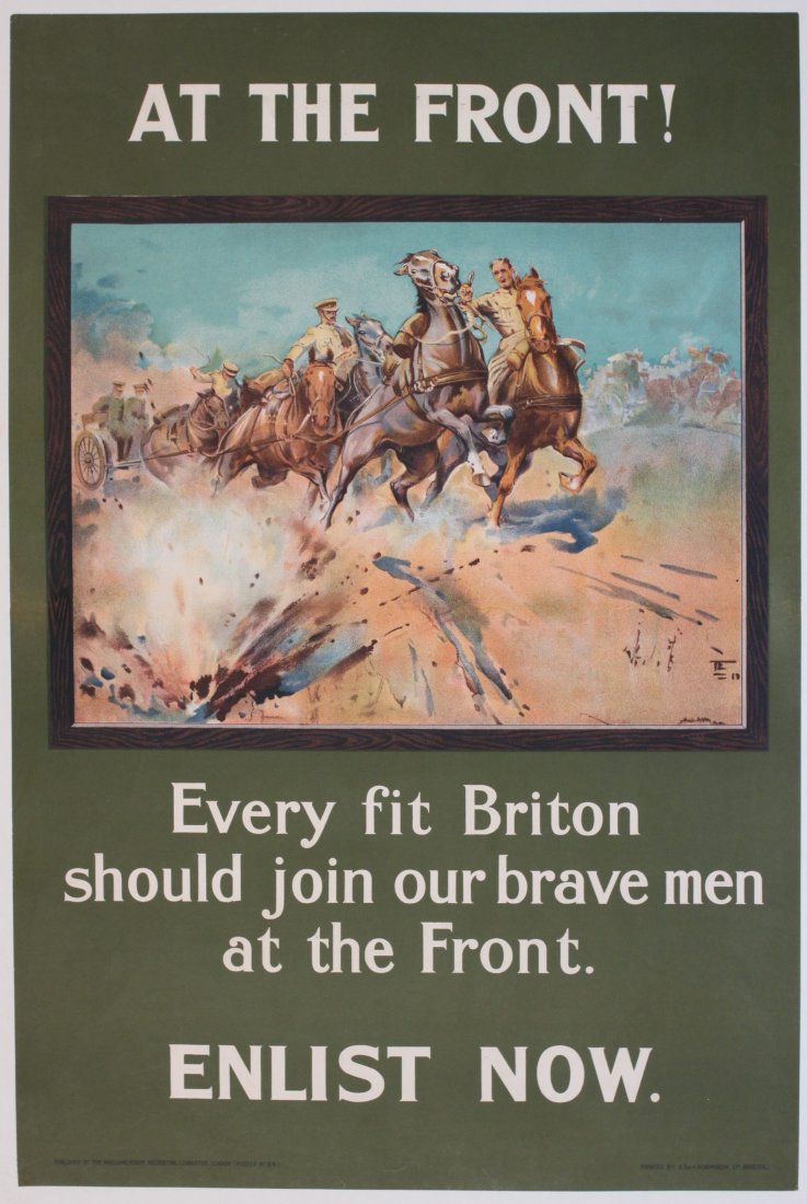 Lionel Edwards (1878-1966) At the Front !, PRC No 84, (1 of 2)
