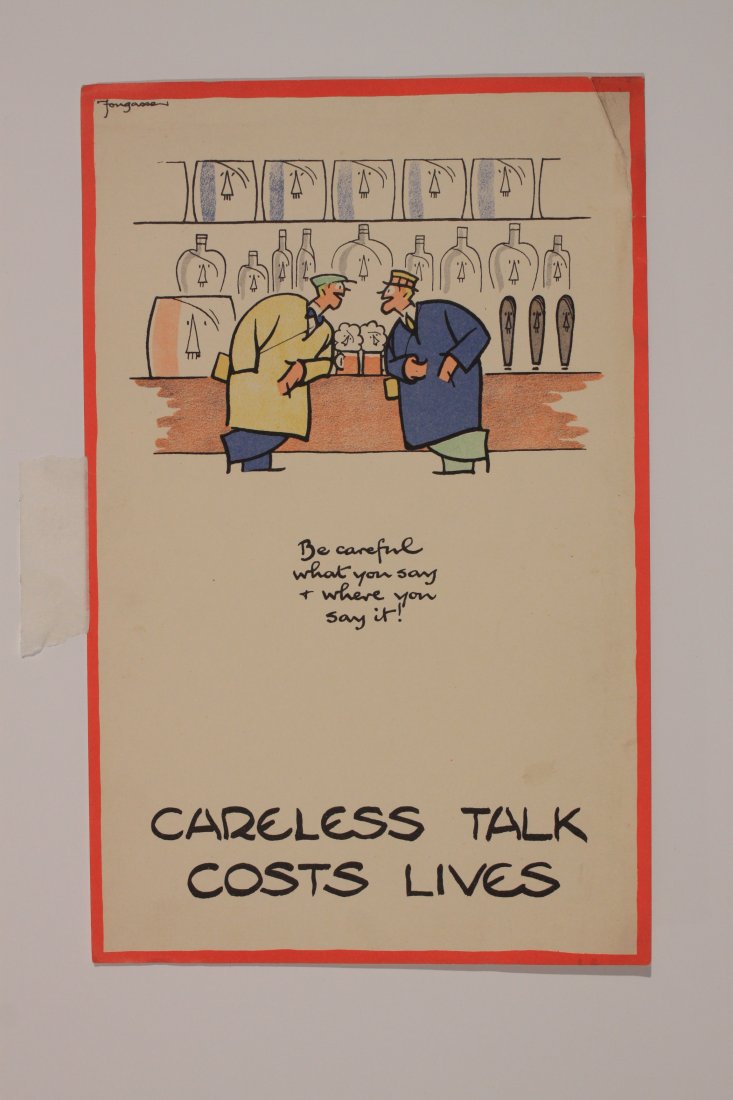 Fougasse (Cyril Kenneth Bird 1887-1965) Careless Talk (1 of 1)