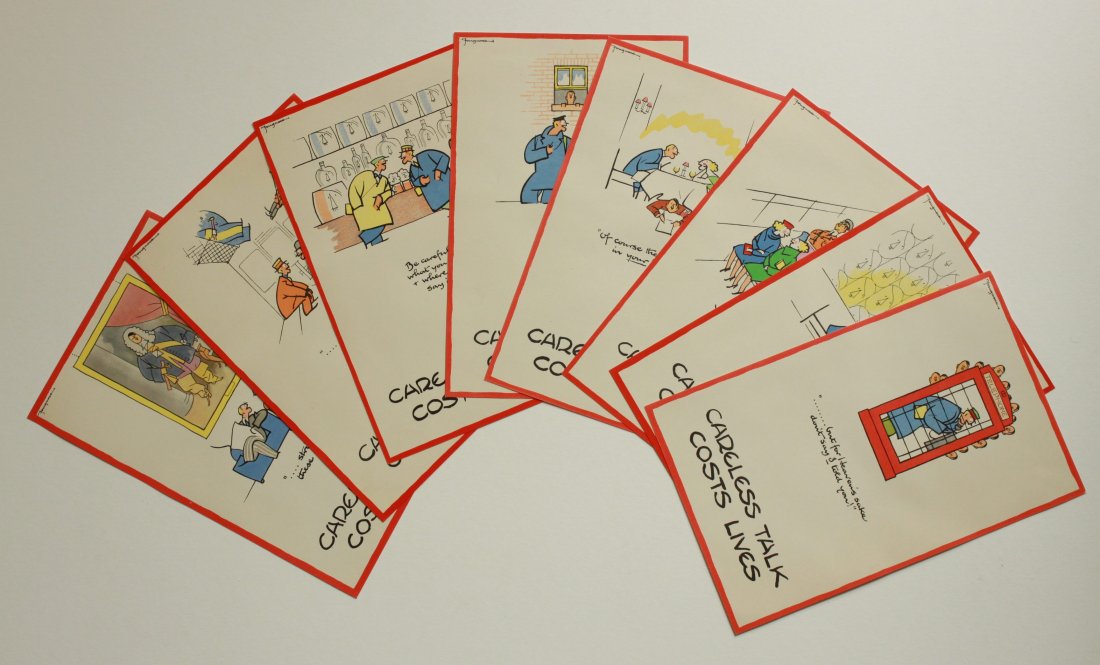 Fougasse (Kenneth Bird 1887-1965) Careless Talk Cost (1 of 2)