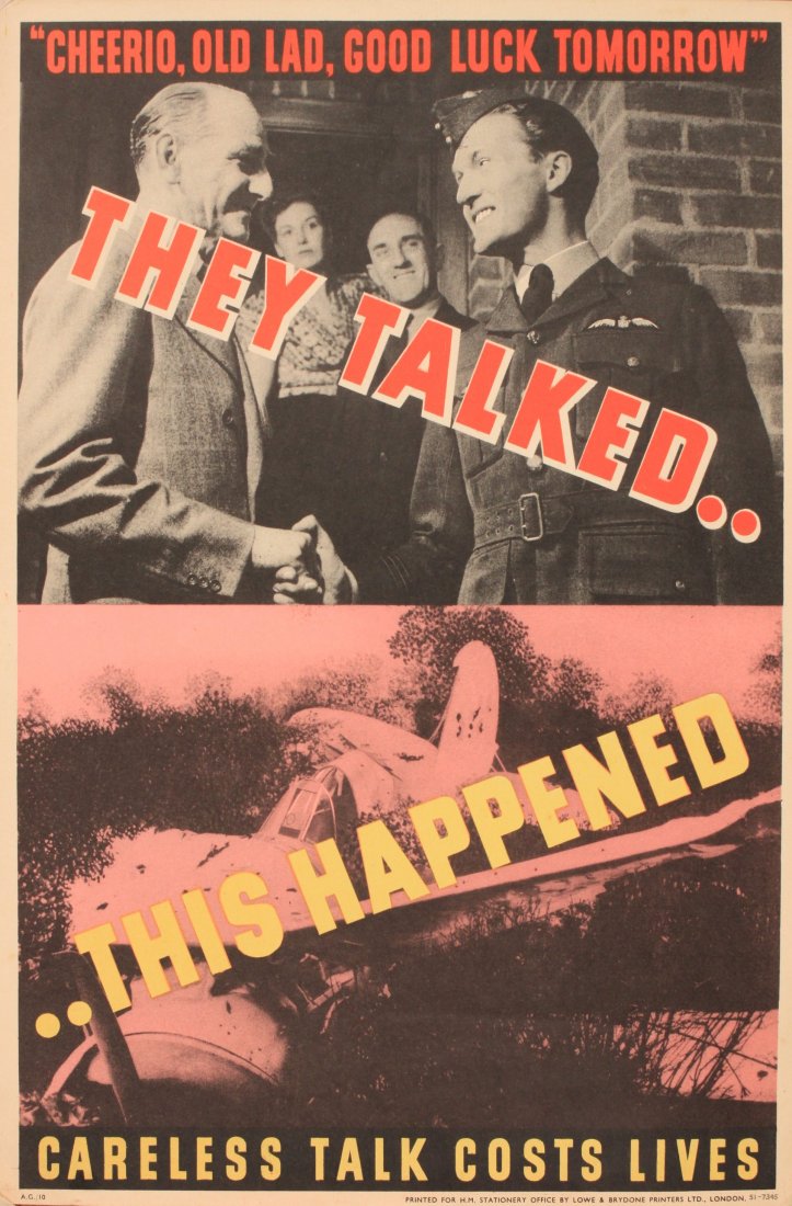 WW2 Home Front - Careless Talk Costs Lives, They (1 of 3)