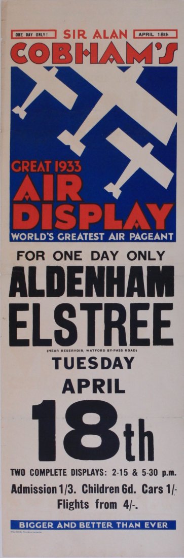 Sir Alan Cobham's Great  Air Display, an original (1 of 1)
