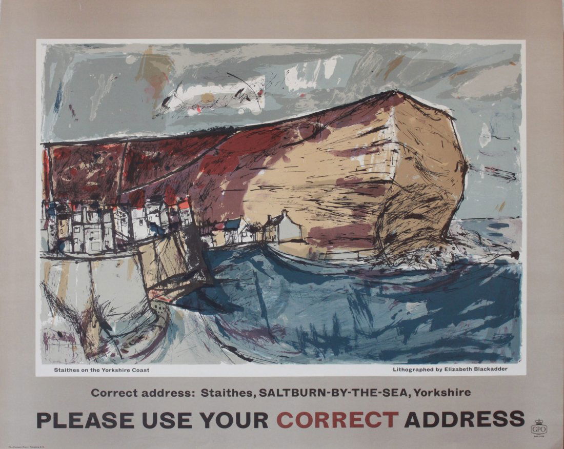 Elizabeth Blackadder (b.1931) Staithes on the Yorkshire (1 of 1)