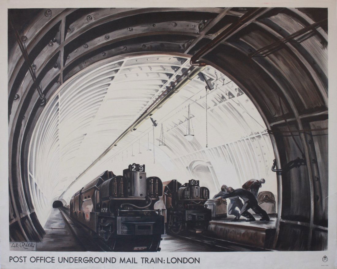 Lili Rethi (1894-1971) Post Office Underground Mail (1 of 1)