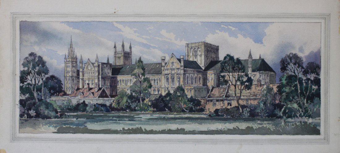 •Kenneth Steel (1906-1970) Peterborough Cathedral (1 of 1)