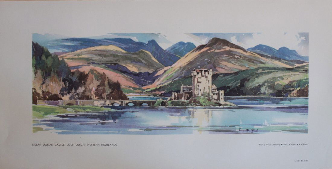 Kenneth Steel (1906-1970) Eilean Donan Castle Loch (1 of 1)
