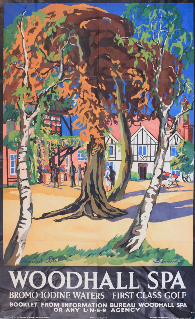 Schabelsky (fl. 1930's) Woodhall Spa, original poster (1 of 1)