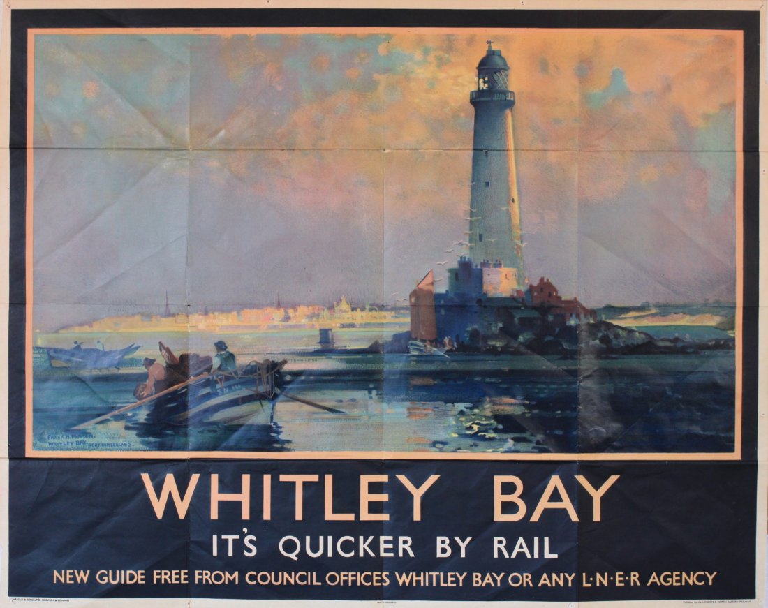 Frank H Mason (1876-1965) Whitley Bay, original poster (1 of 1)