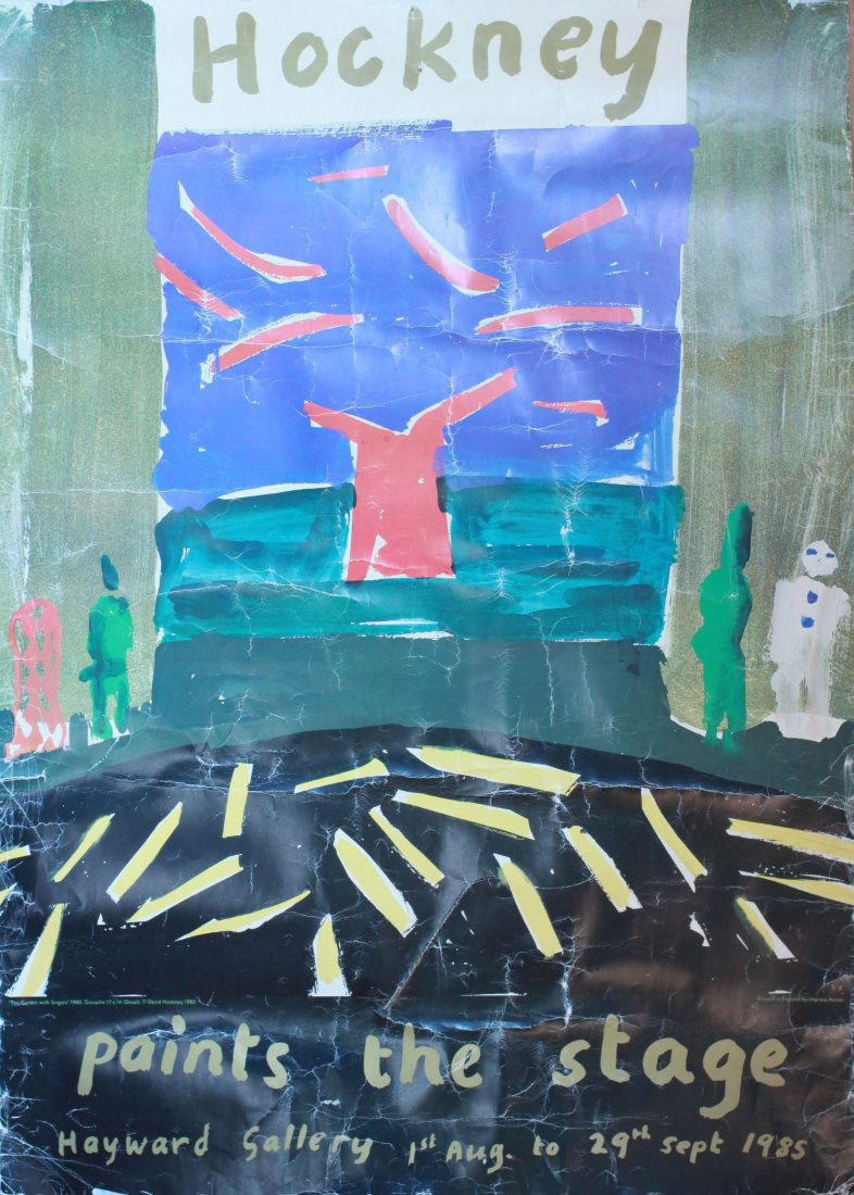 David Hockney (born 1937) Hockney paints on stage, (1 of 1)