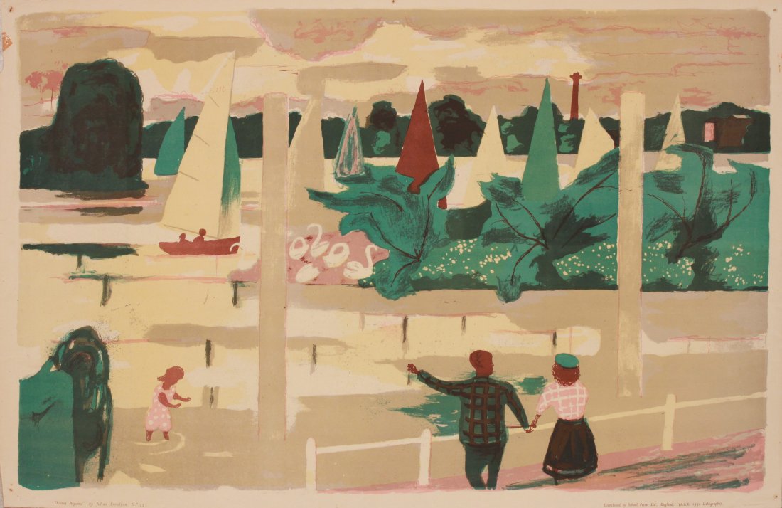 Julian Trevelyan (1910-1988) Thames Regatta, SP33, (1 of 1)