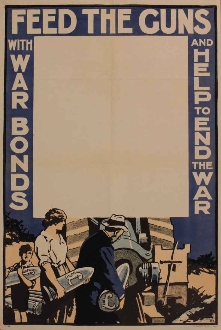 Bert Thomas (1883-1966) Feed the Guns with War Bonds (1 of 1)