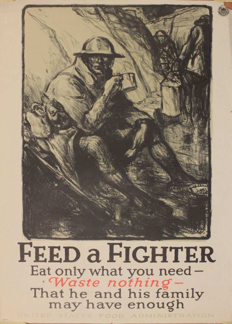 Wallace Morgan Feed a Fighter,  original US Food (1 of 1)
