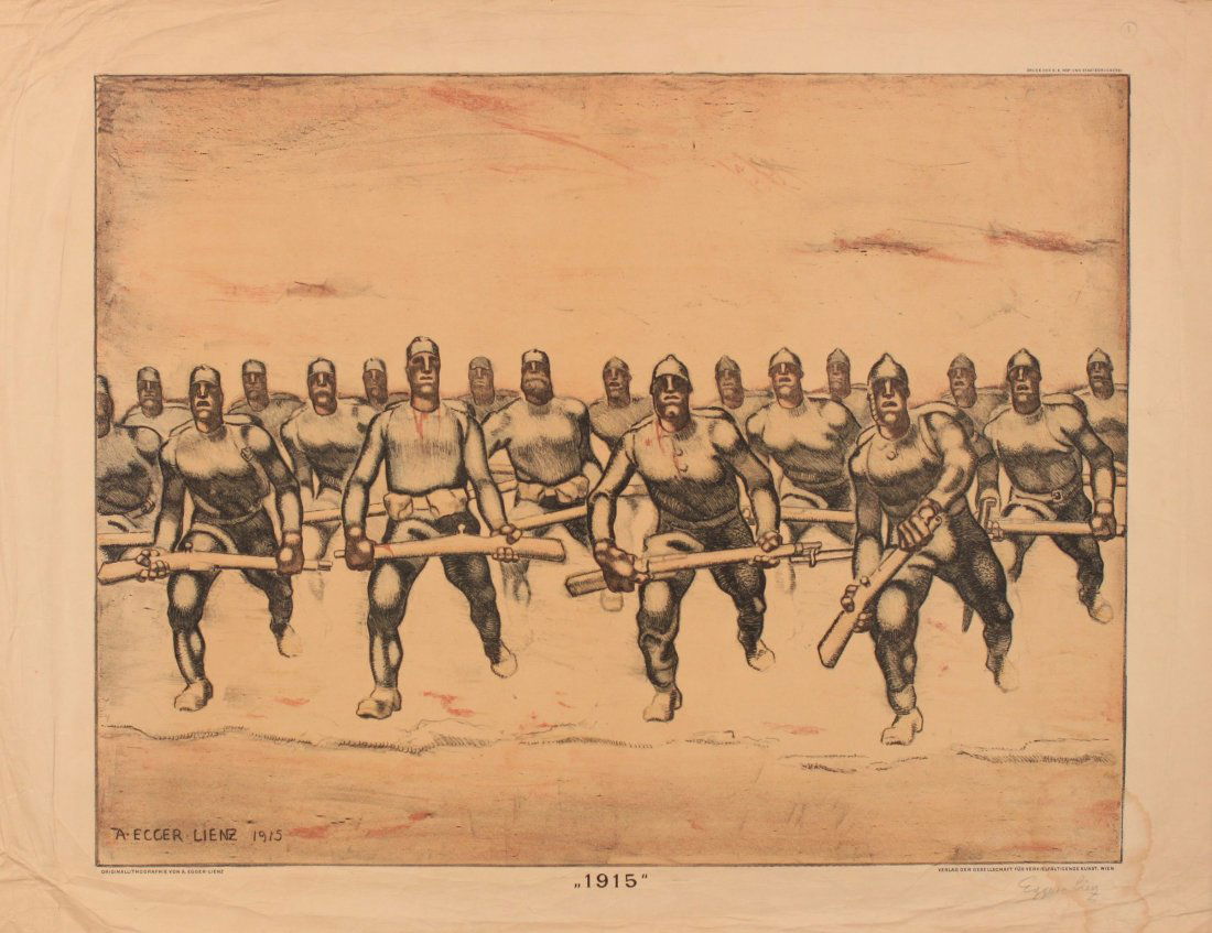 A. Egger Lienz (Albin 1868-1926) "1915" , original (1 of 1)