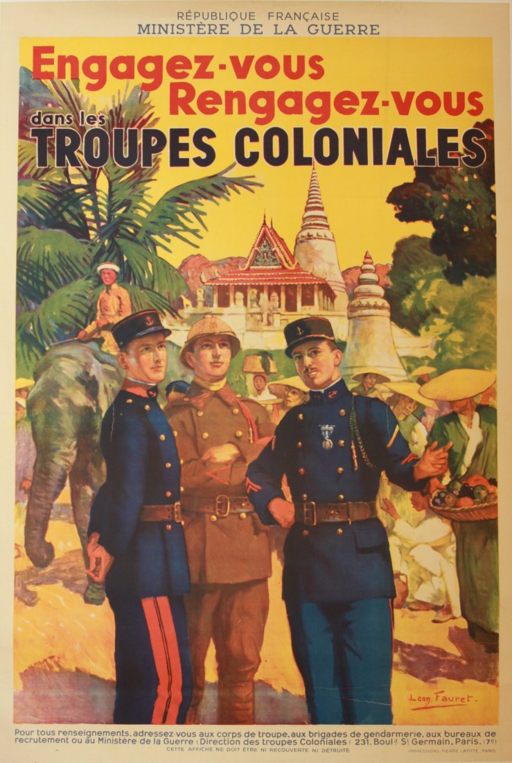Leon Fauret Engagez-vous dans les Troupes Coloniales, (1 of 1)
