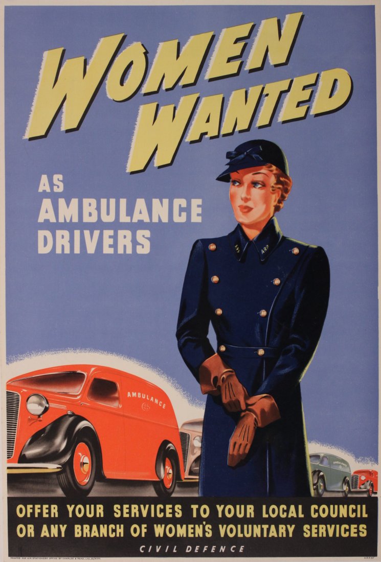 Designer Unknown Women Wanted as Ambulance Drivers, (1 of 1)
