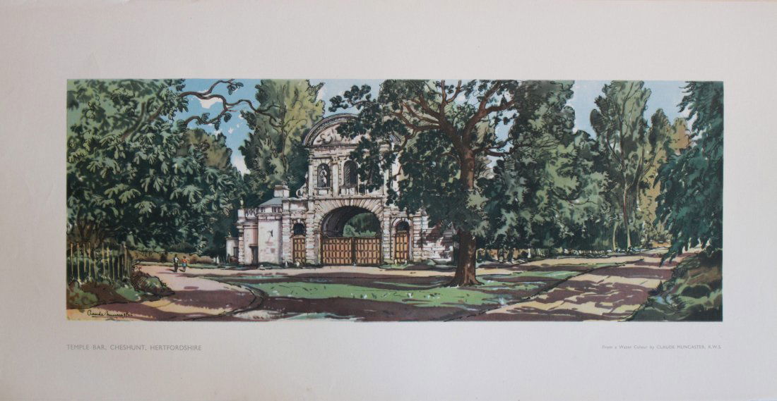 Claude Muncaster (1903-1974) West Mill and Temple Bar (1 of 2)