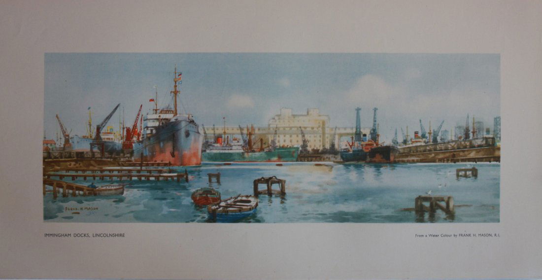 Frank H Mason (1875-1965) Immingham Docks Lincolnshire, (1 of 1)