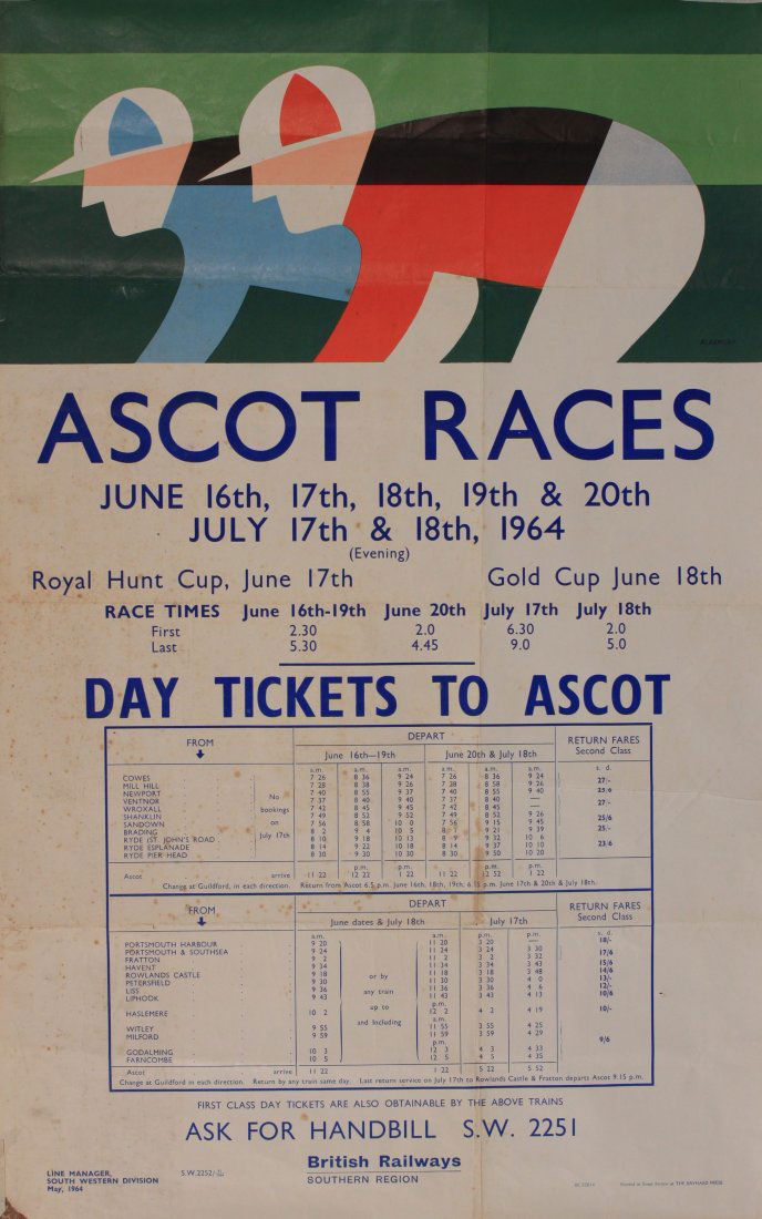 Eckersley (Tom 1914-1997) Ascot Races 1964, original (1 of 1)