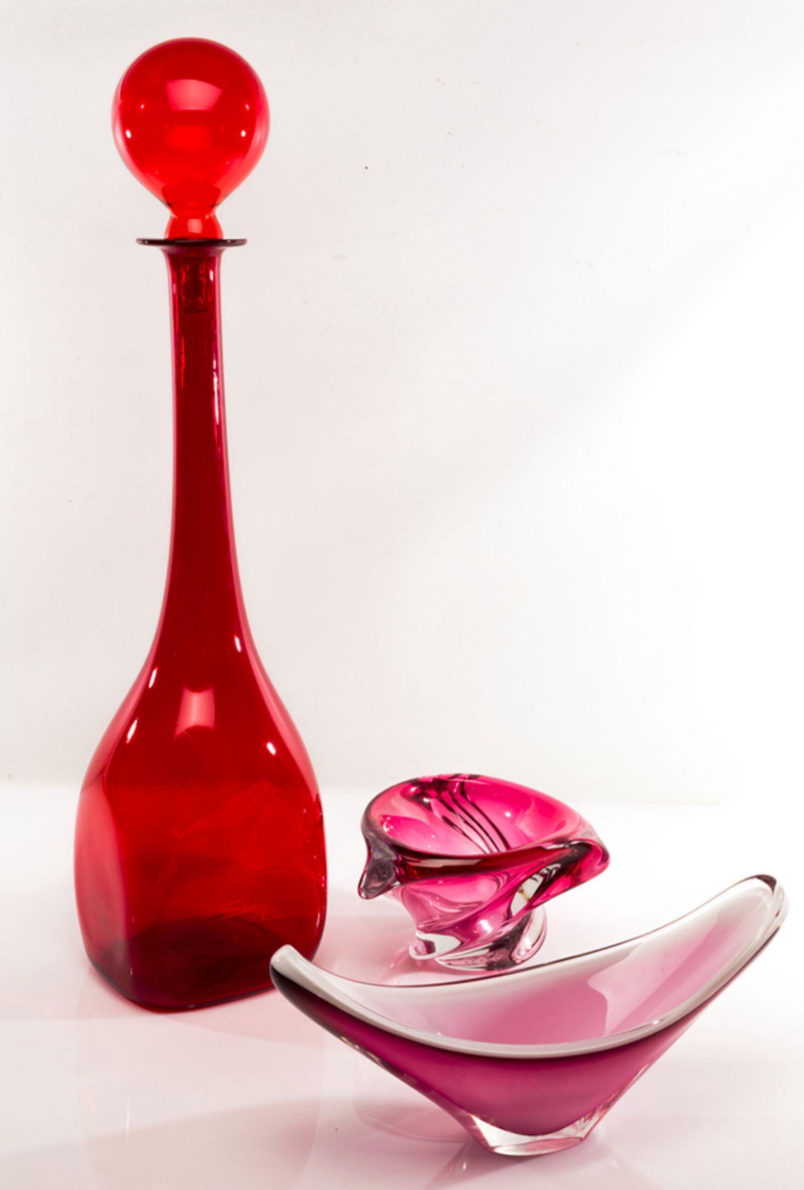 decorative red glass