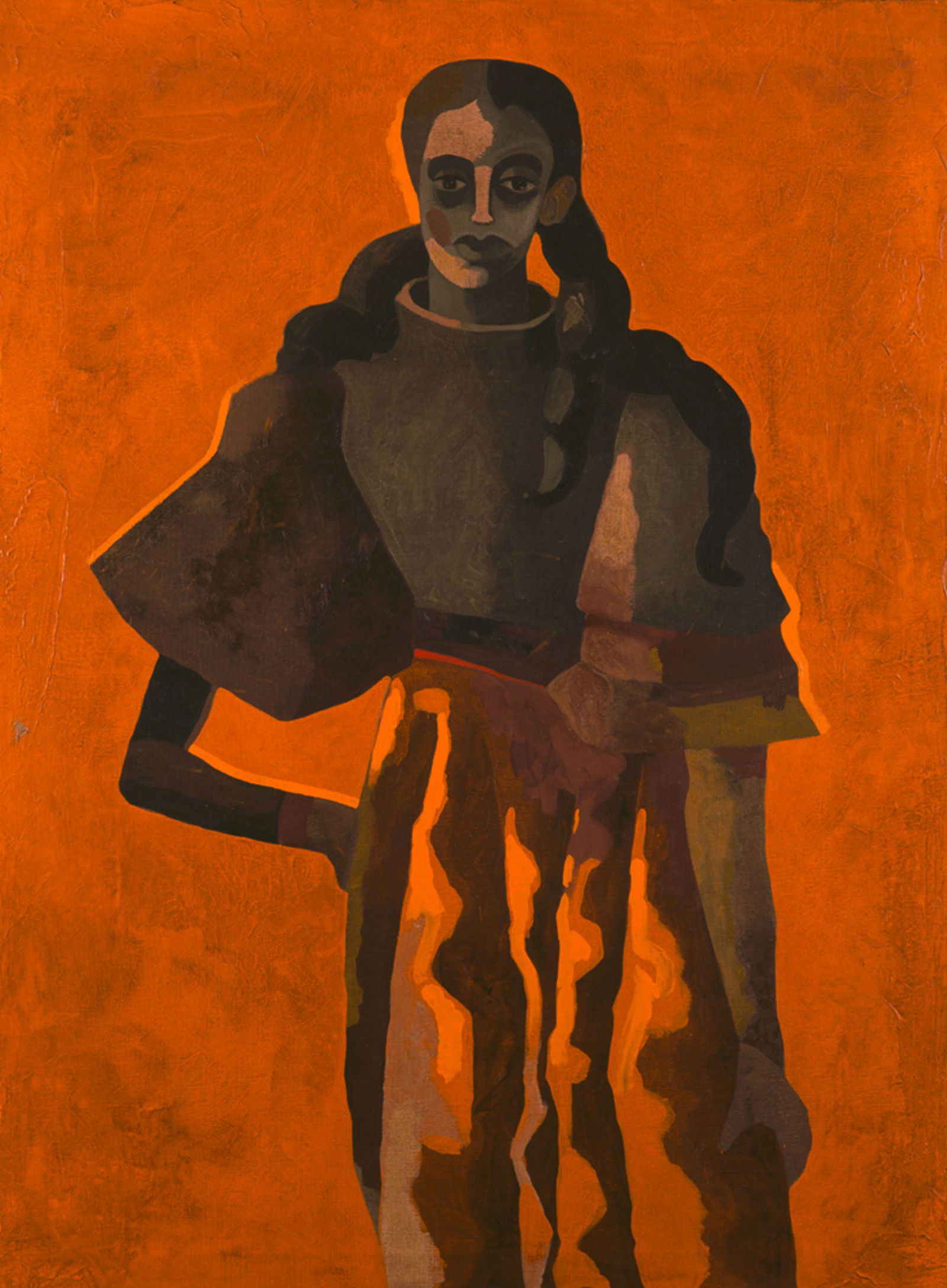 JORGE CASTILLO "Woman", 1991: Acrylic on canvas. Titulado, fecgado y localizado al dorso. Se adjunta certificado de autenticidad del artista Adquirido por el actual propietario en la GalerÃ­a Marlborough, New York, en la exposic
