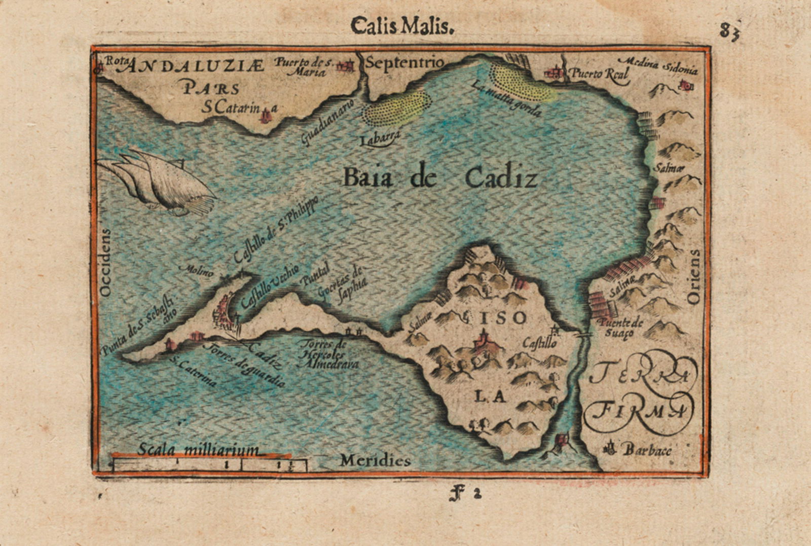 JODOCUS HONDIUS "Bay of CÃ¡diz" (1 of 1)