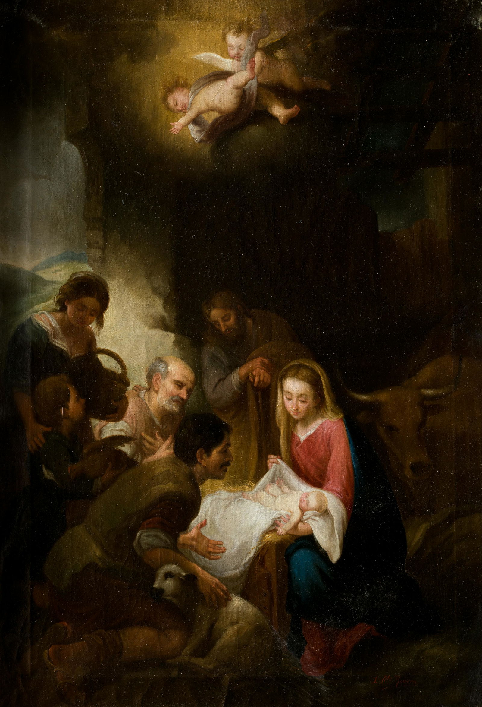 SPANISH SCHOOL "Worship of the Shepherds" (1 of 1)