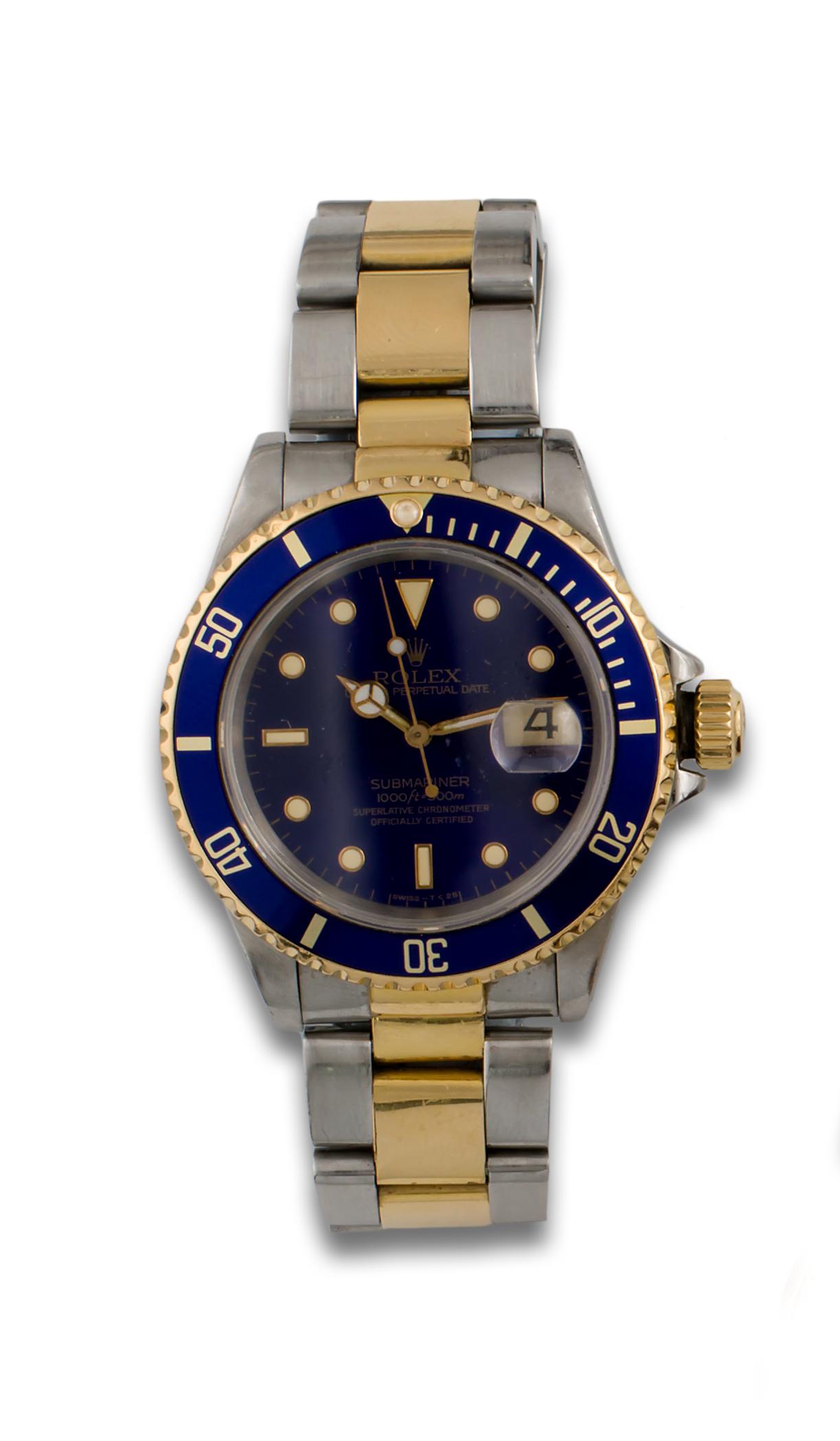 ROLEX OYSTER PERPERTUAL SUBMARINER STEEL GOLD WATCH (1 of 1)