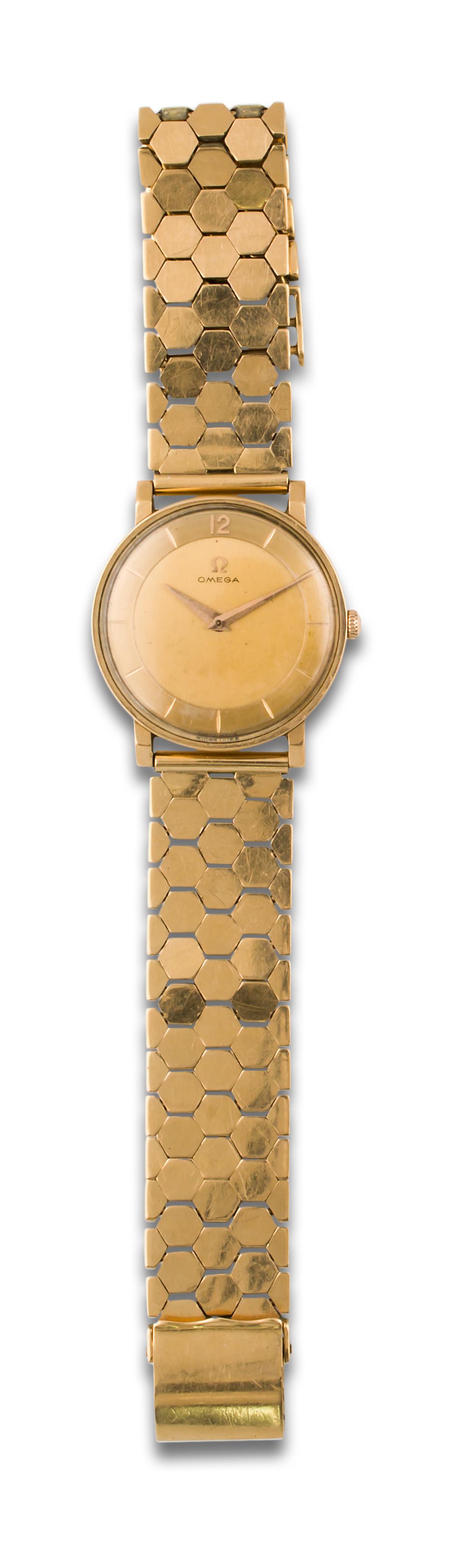 GOLD OMEGA 5 WATCH (1 of 1)