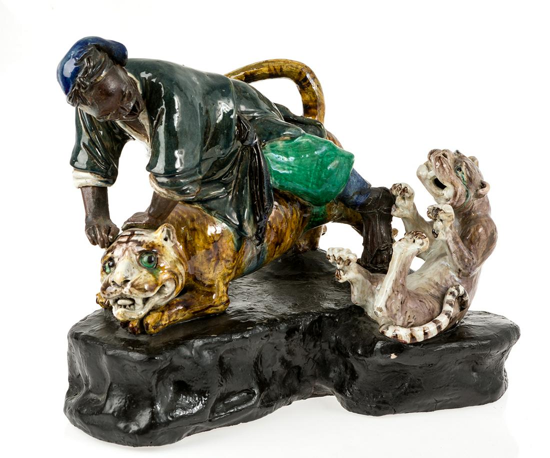 Chinese polychrome terracotta (1 of 1)