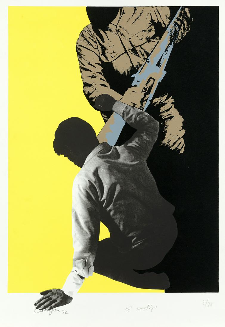 RAFAEL CANOGAR (1935 / .) "The Punishment, 1972: Signed, dated, titled and justified 5/75 in pencil at the bottom. Work included in the artist's online catalogue raisonnÃ© with nÂº34. Work published by Juana MordÃ³ and printed by Abel Bello, M