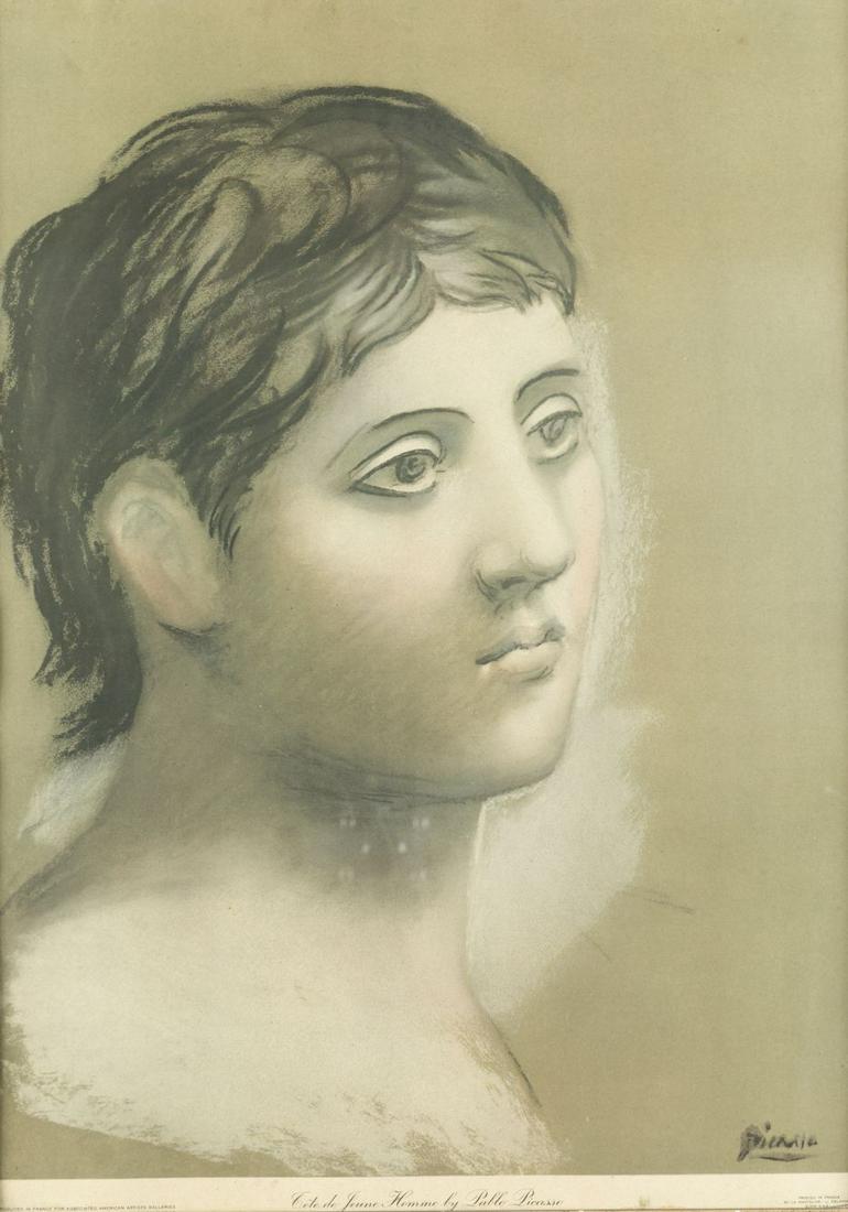 PABLO RUIZ PICASSO (1881 / 1973) "young man's head" (1 of 1)