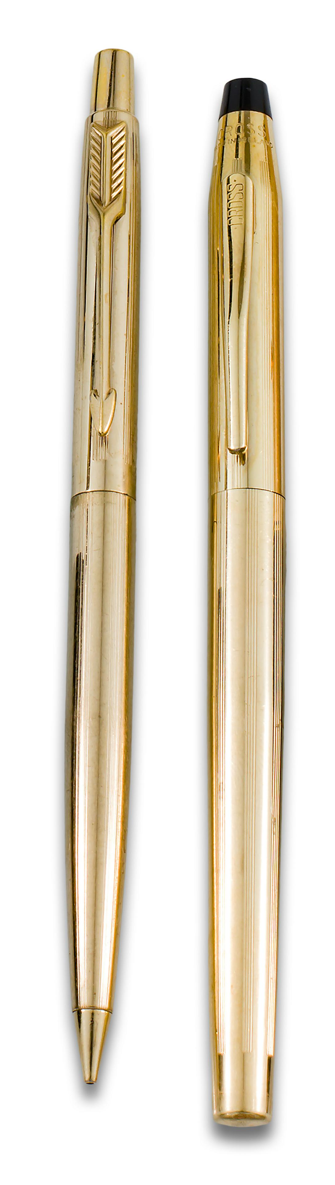 SET OF PARKER MECHANICAL PENCILS AND CROSS FELT TIP PEN (1 of 1)