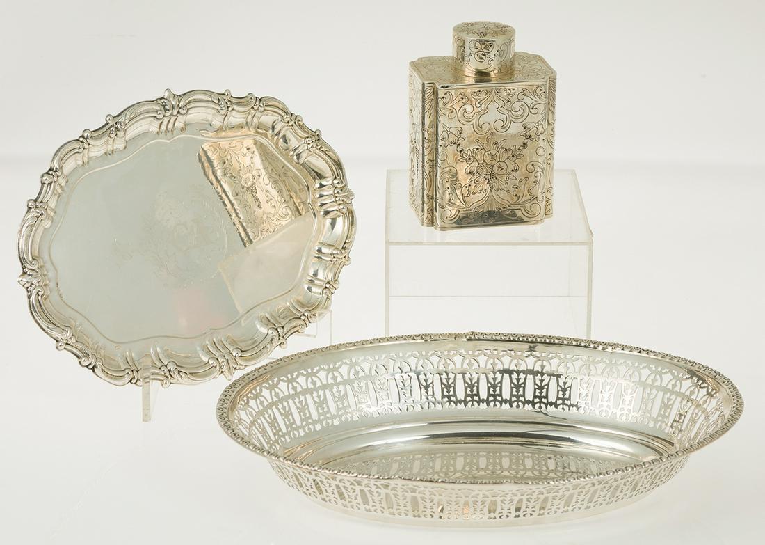 Silver tray with initials (1 of 1)